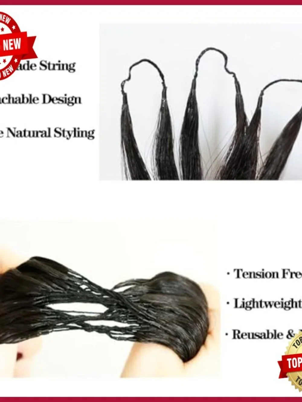 Deep Wave Crochet Human Hair Extensions 14in 60g Pre-Separated Feather Line